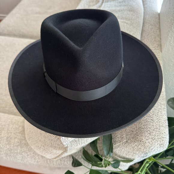 GiGi PIP Monroe Rancher Fedora Hat Black X-Small 55 cm main image 4